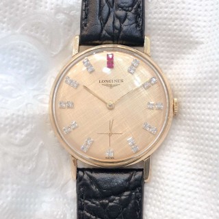 Đồng hồ cổ Longines lên dây đúc 18k nguyên khối chính hãng Thuỵ Sĩ