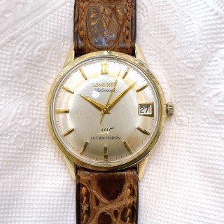 Đồng hồ cổ Longines ULTRA CHRONO automatic bọc vàng 10k chính hãng Thụy Sĩ