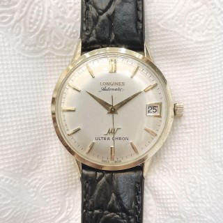 Đồng hồ cổ Longines ULTRA CHRONO automatic bọc vàng 14k chính hãng Thụy Sĩ