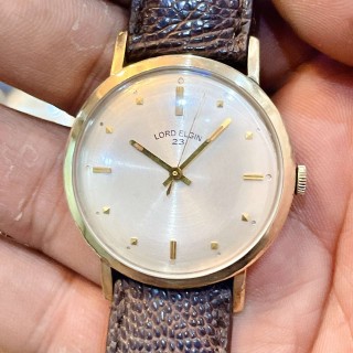 Đồng hồ cổ Lord Elgin lên dây bọc vàng 10k GRP chính hãng thụy Sĩ