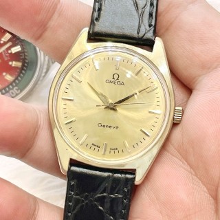 Đồng hồ cổ Omega Geneve lên dây lacke vàng 14k chính hãng Thuỵ Sĩ