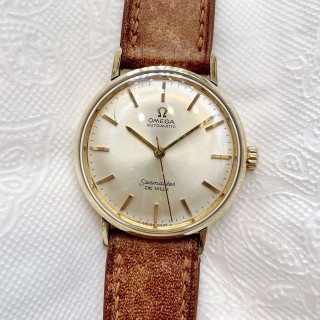 Đồng hồ cổ Omega seamaster De Ville Automatic bọc vàng chính hãng Thụy Sĩ