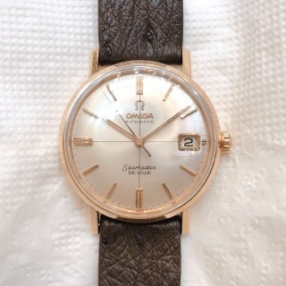 Đồng hồ cổ Omega seamaster De Ville Automatic vàng đúc 18k vàng hồng chính hãng Thuỵ Sĩ