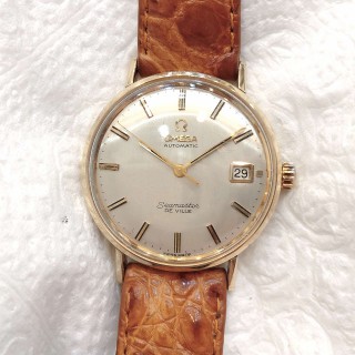 Đồng hồ cổ Omega seamaster Deville automatic bọc vàng 14k goldfilled chính hãng Thuỵ Sĩ